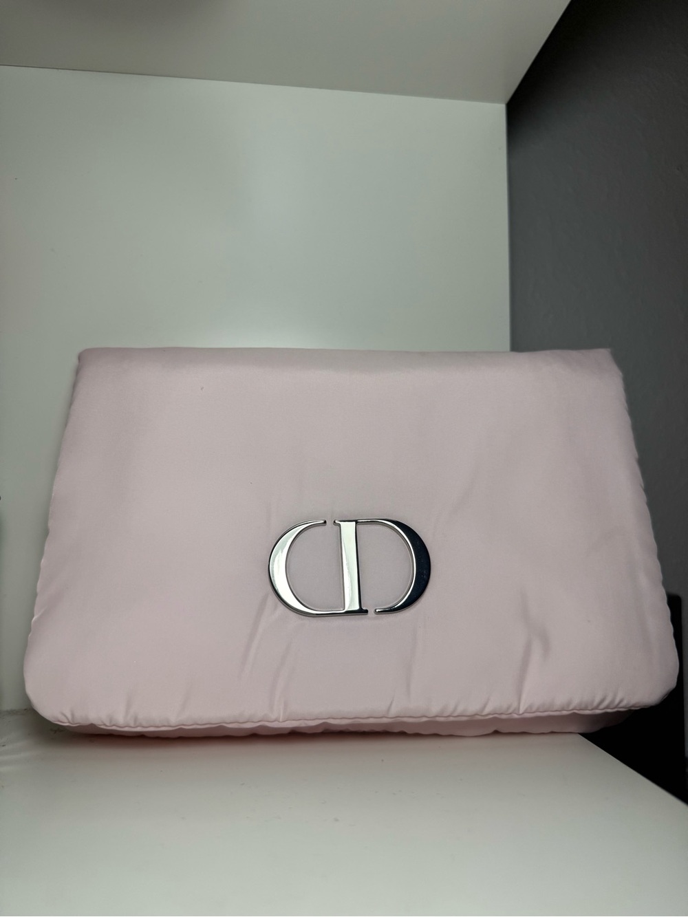 Dior Pink Clutch Bag with Signature CD Hardware